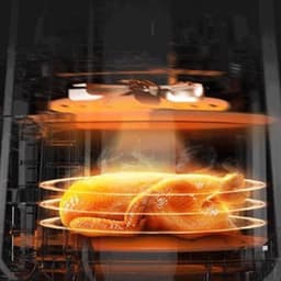 Airfryer Oven - Heteluchtfriteuse Digitale - Gezond Koken - Visueel Kookvenster - 8L - Zwart — thumbnail 4