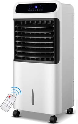 Sproei Ventilator - Verdamping Koeler - Buiten Koelen - 120 Graden Zwenkfunctie - 70W - Wit — thumbnail 1
