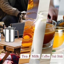 Koffiezetapparaat Percolator - Roestvrij staal - Koffie Zetten - Glazen venster - 6 kopjes - Meerkleurig — thumbnail 5