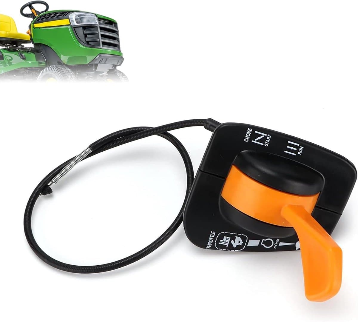 Throttle Cable Vervangingskabel - Geschikt Voor John Deere LA102 LA105 LA115 X110 X120 - Betrouwbare werking - ShopVlot — afbeelding 1