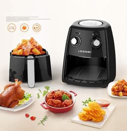 Airfryer Huishoudelijk - Oven Frituurpan - Gezond Koken - Snelle Verwarmingscyclus - 2.5 Liter - Niet gespecificeerd — thumbnail 4