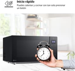 Magnetron met Grill - Oven Combimagnetron - Snel Eten Bereiden - Eenvoudige Reiniging - 30 Liter - Zwart — thumbnail 5