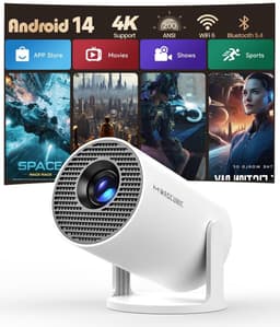 Omgoods - Mini Projector met 4K Ondersteuning en 180° Draaiend Scherm — thumbnail 1