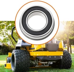 SnelShoppen - 2Stuks Grasmaaier Voorwiel Lager 604845 19x35/38x13mm Compatibel met Diverse Grasmaaiers — thumbnail 2