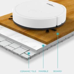Smart robot stofzuiger met borstels en Veegdoek. 3 in 1.Zuigen, vegen en dweilen. wit (TR_ ZB230A) — thumbnail 4