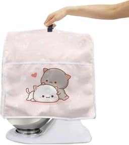 Mixerhoes Keukenmachine - Apparaathoes Mixer - Keuken Organiseren - Met Opbergvak - 37 cm hoog - Kattenprint — thumbnail 5