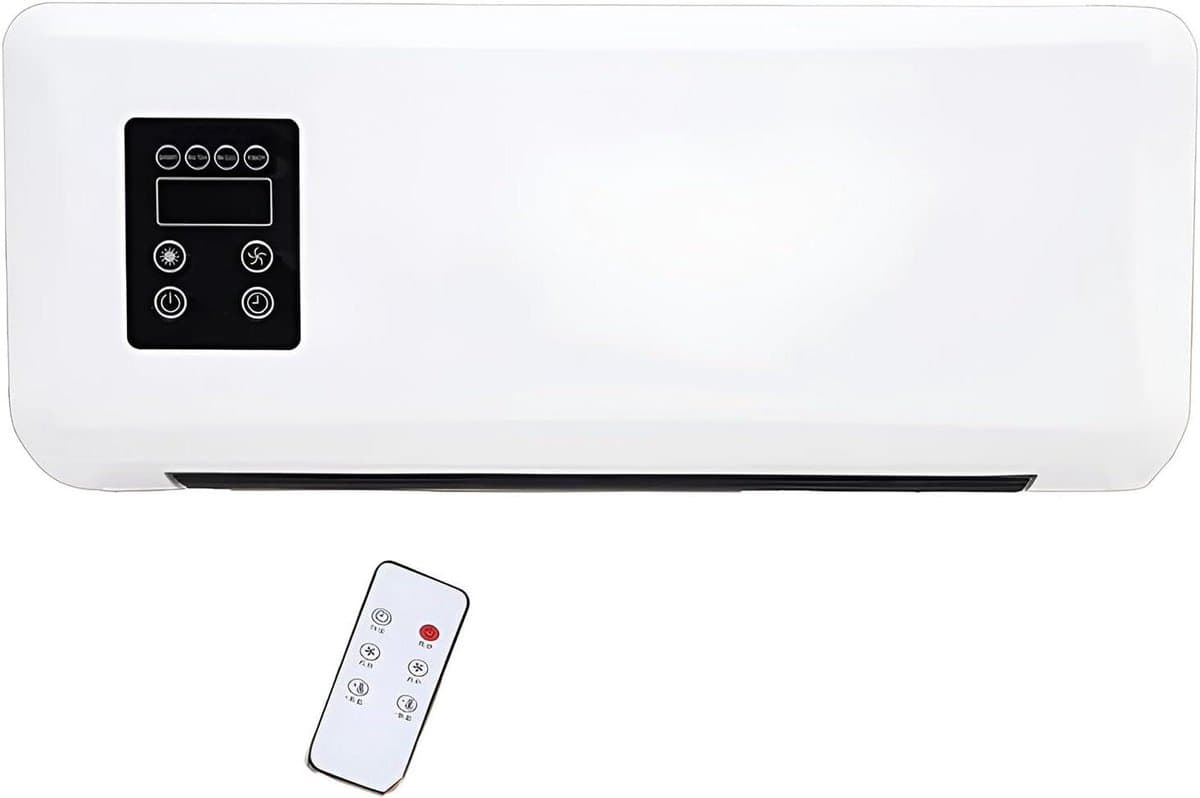Draagbare Airco - Mobiele Airconditioner Kleine Airco - Ruimte Koelen en Verwarmen - Wandmontage of Tafelmodel - 1.2m Snoerlengte - Wit — afbeelding 1