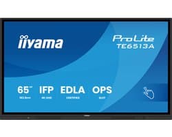 iiyama TE6513A-B3AG beeldkrant Interactief flatscreen 163,8 cm (64.5") LCD Wifi 500 cd/m² 4K Ultra HD Zwart Touchscreen Type processor Android 24/7