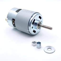 Elektrische Motor - DC Motor - Gereedschap Aandrijving - Zuiver Koper - 42mm Diameter - Zilver — thumbnail 2
