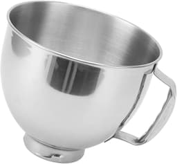 Roestvrijstalen Mengkom - Vervangingskom Keukenmixer - Bakken en Mixen - Vaatwasserbestendig - 45-5 QT - Zilver — thumbnail 5