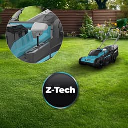 Accu Grasmaaier - Elektrische Maaier - Gazon Onderhouden - Borstelloze Motor - 43 cm Maaibreedte - Blauw — thumbnail 4