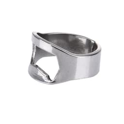 Ring stijl metalen bierfles & blikopener  binnendiameter: 2.2cm(Silver) — thumbnail 2