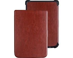 Hoes Geschikt voor Pocketbook Touch HD 3 - E-reader Hoesje Bescherm Hoesje Case Sleep Cover - Hoes Geschikt voor Pocketbook Touch HD 3 Hoesje - Bruin