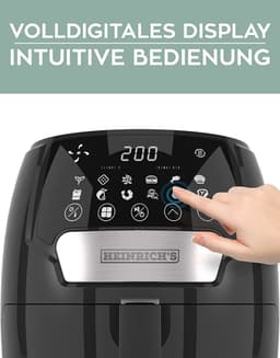 Heinrichs HFR 8212 - Airfryer - Heteluchtfriteuse - 3.7 liter - digitaal — thumbnail 7