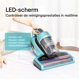 Huisstofmijt Stofzuiger - Draagbare Stofmijtstofzuiger - 700 W - UV-Sterilisatie En Ultrasone Intelligentie - Vuilsensor - Dubbel Cycloonfiltersysteem — thumbnail 5