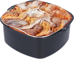 Bakpan voor Air Fryer - Vierkante Cake Pan Accessoires - Non-Stick Backing Cake Vat - Met Handvat - Brood Cake Mand - Bakken Tin Accessoires - Snelkookpan - 18 cm, Oven. — thumbnail 9