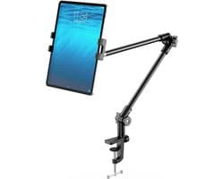 Verstelbare Lange Arm Standaard voor Tablet, Telefoon en Webcam - 360° Draaibaar Bureauhouder — afbeelding 1