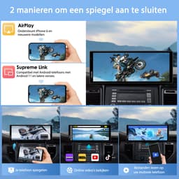 Carpuride W904 10,26" CarPlay-scherm met dashcam, 4K-camera aan de voorkant en 1080p-camera aan de achterkant, lusopname, Bluetooth, Siri/Google — thumbnail 4