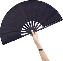 Grote opvouwbare ventilator voor dames - Handventilator voor festivals en speciale evenementen — thumbnail 2