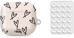 xoxo Wildhearts AirPods hoesje All Yours Beige & Zwart + Telefoonsticker Stick On Me Square Wit – geschikt voor AirPods 4 — thumbnail 1