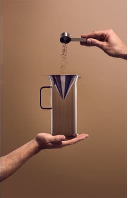 AdHoc Impact Pour Over Koffiepot – Borosilicaatglas & RVS – Herbruikbaar Filter – Handmatige Koffiezetter – 1L — thumbnail 5