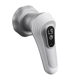 Aanbieding: Intelligente massagegun, stil met 5 opzetstukken, USB-oplaadbaar. Ergonomisch ontwerp voor middel, benen en heupen, stijlvol metaalafwerking – perfect Vaderdag cadeau. — thumbnail 1