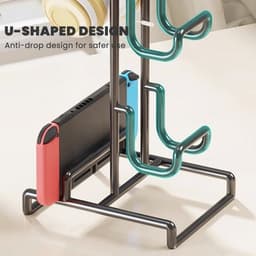 Hooftelefoonhouder met Elegant Design en Ruimtebesparende Controllerhouder — thumbnail 2