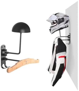 Wandmontage Helmhouder voor Motorfiets - Aluminiumlegering Hoedhouder — thumbnail 1