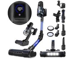 Draadloze Verticale Stofzuiger 400W met Turbo Borstel en Accessoires