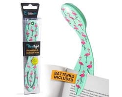 Verstelbare LED Leeslamp met Klem en Bladwijzer - Groene Motieven