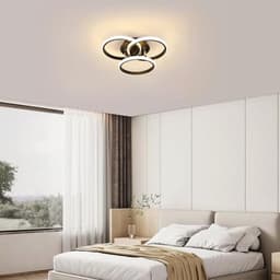 Dimbare LED-plafondlamp 40CM, 42W - Modern zwart met afstandsbediening — thumbnail 4