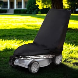 Lawn Mower Cover - Waterproof - Universele Tuinmachinehoes - 210D Oxford - Zwart - 193 x 112 x 63 cm — thumbnail 3