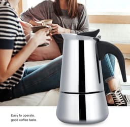 Stainless Steel Mugs - Portable Coffee Stove - Koffie Maker voor Thuis - Compatibel met Gas en Alcohol Cooker (100ml) — thumbnail 4