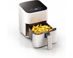 Quvo® Mini Airfryer - Airfryer - Heteluchtfriteuse - Compact - 2.5 Liter - Wit - ‎26cm x 21cm x 28 cm