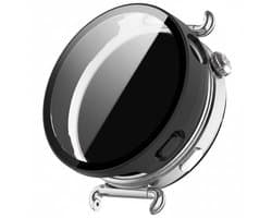 Watch case screenprotector - geschikt voor Huawei Watch GT6 41mm - hoesje - gehard glas - GT 6 41mm - volledige bescherming - mat zwart