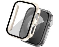 Screen protector - Geschikt voor Apple Watch 7 / 8 / 9 - 41 mm - Full Cover Hard Case / Beschermend Hoesje - Sterrenlicht