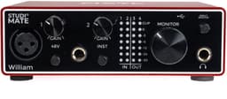 StudioMate IN1 Solo Audio-interface - USB-C Geluidskaart - Solo Geluidskaart - Inclusief USB-kabel - Direct Monitoring - Fantoomvoeding 48V — thumbnail 2