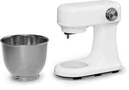 Klarstein Bella Evo 1500W keukenrobot – 5 liter roestvrijstalen kom, 12 snelheden, planetaire mixfunctie, pulsefunctie, deeghaak, klopper en garde, keukenrobot voor bakken, wit — thumbnail 3