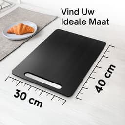 Ibyx Bamboe Schuifplank - Krasvrije Onderzetter met Wieltjes voor Koffiezetapparaat, Airfryer & Espressomachine - Keuken Organizer — thumbnail 3