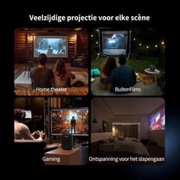 Mini Beamer - Film Projector met Bluetooth - Draagbare Beamer - 4K Kwaliteit — thumbnail 4