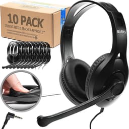 Bulk Hoofdtelefoon met Microfoon voor Klaslokalen - Premium On-Ear Audio-oplossing voor Studenten — thumbnail 1