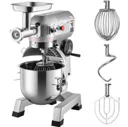 Keukenmachine Keukenmixer - Planetaire deegmixer 19 L - 3 Snelheden - RVS Kom - Veiligheidskap - 4-delige Accessoireset - Voor Horeca — thumbnail 3
