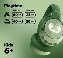 Fresh 'n Rebel Clam Junior - Koptelefoon kind - Kinder koptelefoon met Noise Cancelling - Draadloos (Bluetooth) & Bedraad – Inclusief Aux kabel (1m) - Lucky Lizard — thumbnail 2