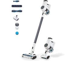 Draadloze 2-in-1 Steelstofzuiger met Sterke Zuigkracht en LED Verlichting - Ideaal voor Huisdieren