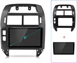 Junsun Autoradio Geschikt voor VW Polo 9N 2001-2009 - Android 15 - 9 Inch HD TouchScreen - Bluetooth - GPS-navigatiesysteem - Stuurwielbediening - Wifi - RDS - USB — thumbnail 2