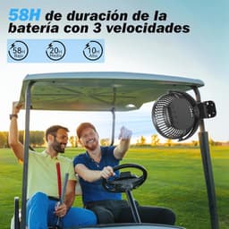 Oplaadbare 10000 mAh Clip-on Ventilator met Afstandsbediening en LED-verlichting — thumbnail 2