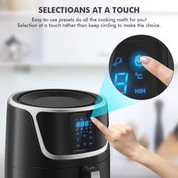 Grote Airfryer met Digitale LED Touch Screen - Gezond Frituren en Koken (5.5 Liter) — thumbnail 2