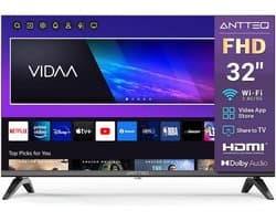Smart TV 32 Inch Full HD met WiFi en Streaming Apps