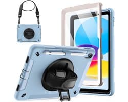 Universele Beschermhoes voor iPad 11e/10e Generatie met Screenprotector en 360° Roterende Standaard