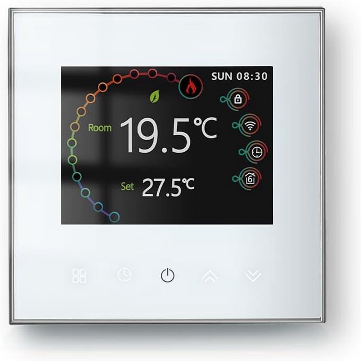 Slimme Wifi Thermostaat met Touchscreen voor Water- en Elektrische Verwarming - Compatibel met Alexa en Google Home — afbeelding 1
